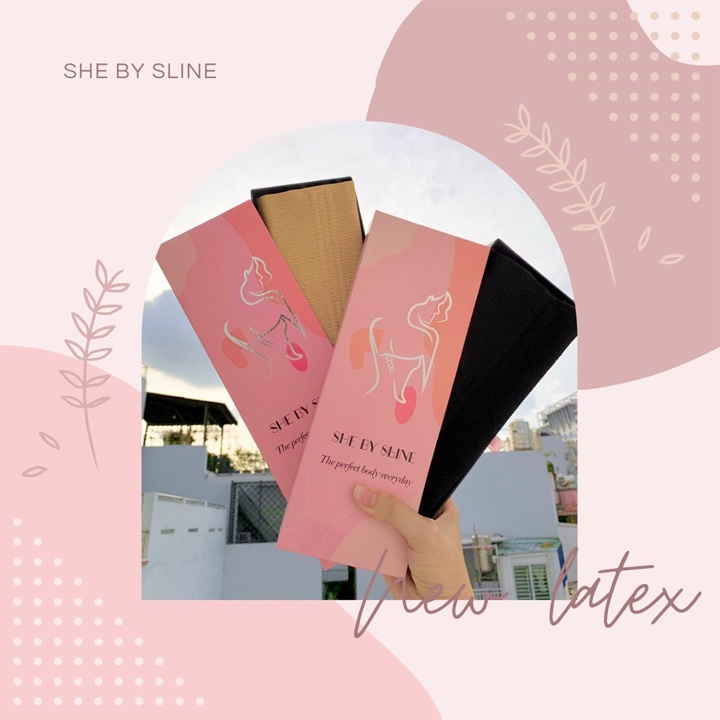Đai nịt bụng giảm mỡ She By Sline 24cm 28cm chính hãng Mit Beauty định hình bụng siết eo sau sinh