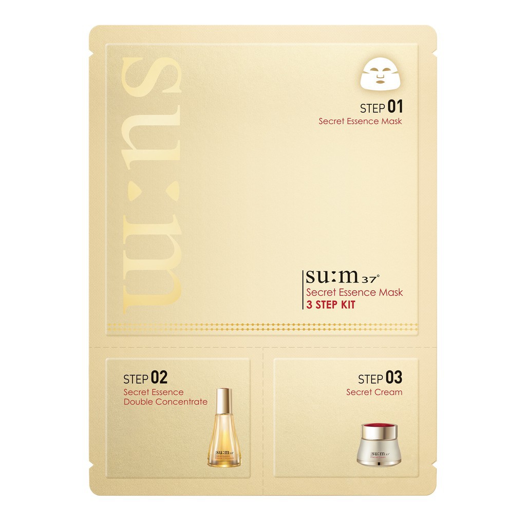 [HB Gift] Mặt nạ ngăn lão hóa 3 bước Su:m37 Secret Mask 36ml
