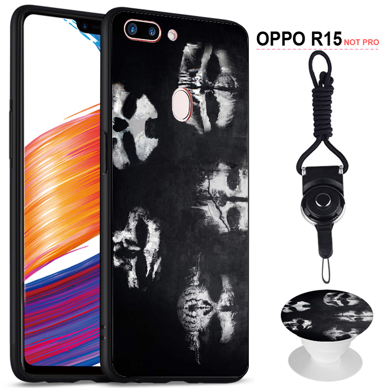 Ốp Điện Thoại Silicon Kèm Dây Đeo Cho Oppo R15