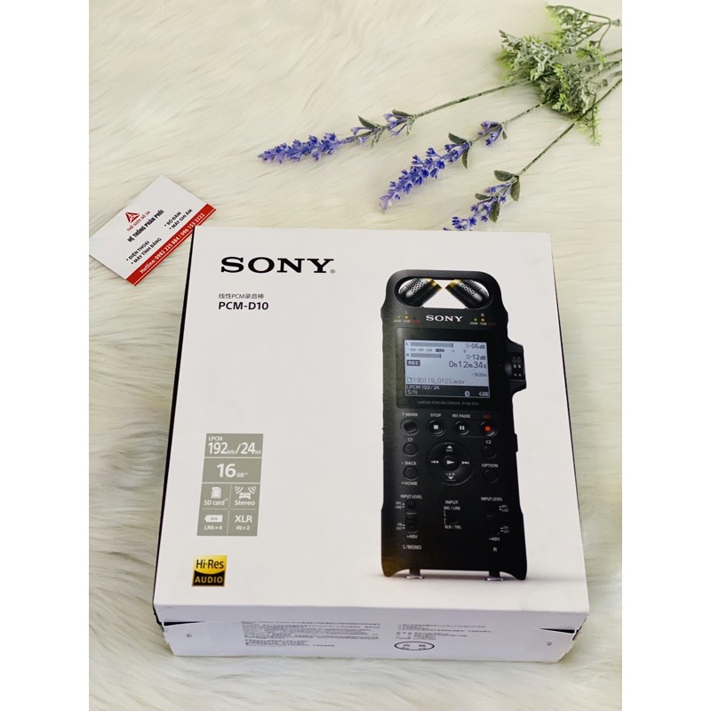 Siêu phẩm máy ghi âm tuyến tính Sony PCM-D10