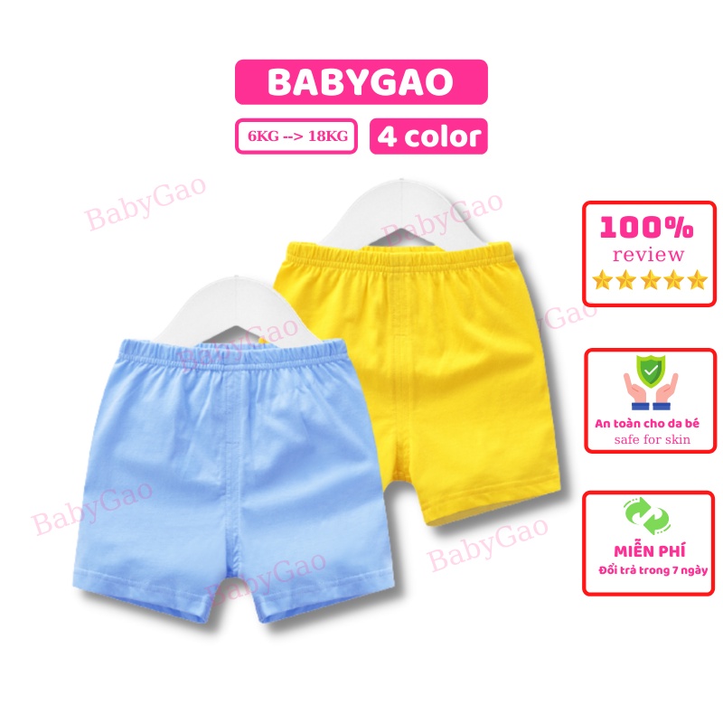 Quần thun cotton cho bé trai bé gái BabyGao mặt hè cực mát ( 4-12kg )