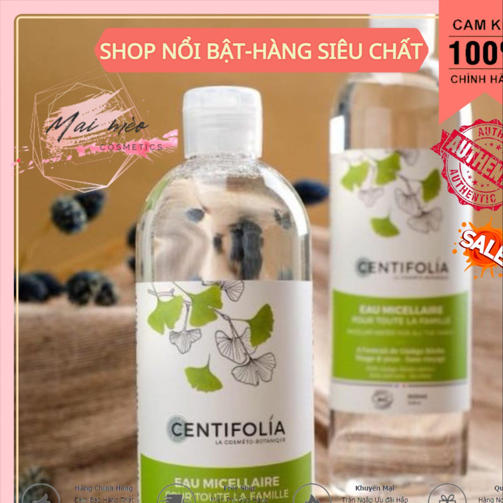 Tẩy trang Bạch Quả Centifolia Acqua 500ml