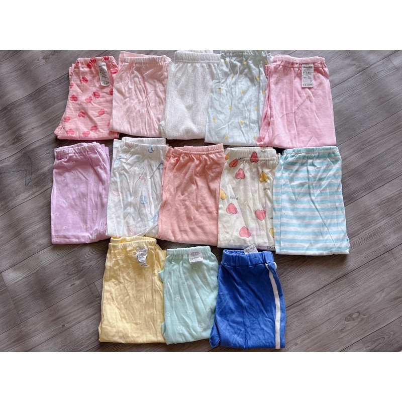 Quần lửng cotton organic xuất Hàn cho bé gái 3m-5y