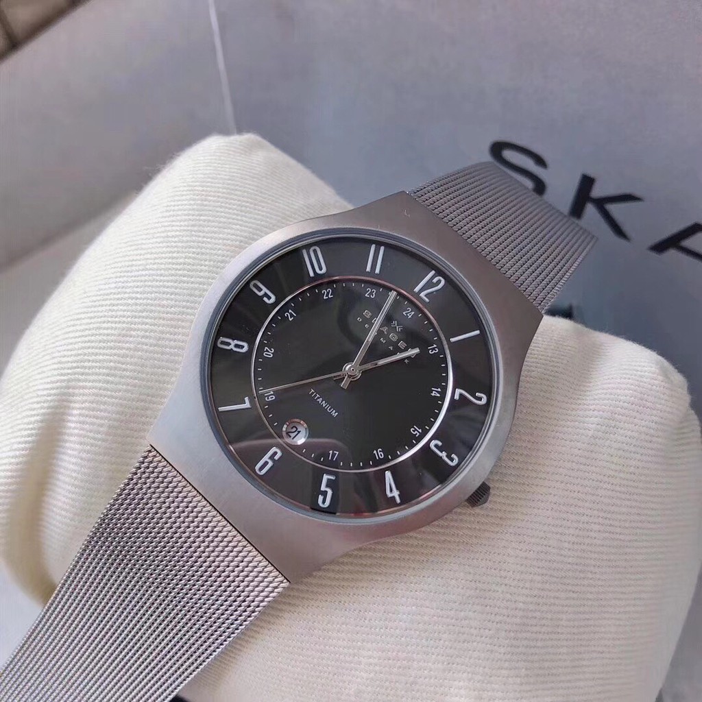 Đồng Hồ Nam Skagen 233XLTTM - 38mm - Dây Thép Lưới