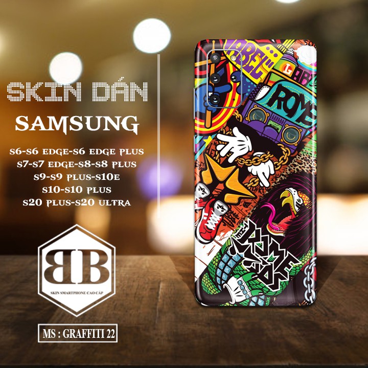 Dán Skin điện thoại SamSung s6 s6 edge s6 edge plus s7 s7 edge s8 s8 plus s9 s9 plus s10 s10 plus s10e s20 plus s20ultra