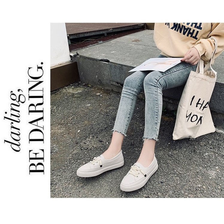 GIÀY SLIP-ON DÂY BẤM, GIÀY ĐẾ BẮNG HOT TREND | BigBuy360 - bigbuy360.vn
