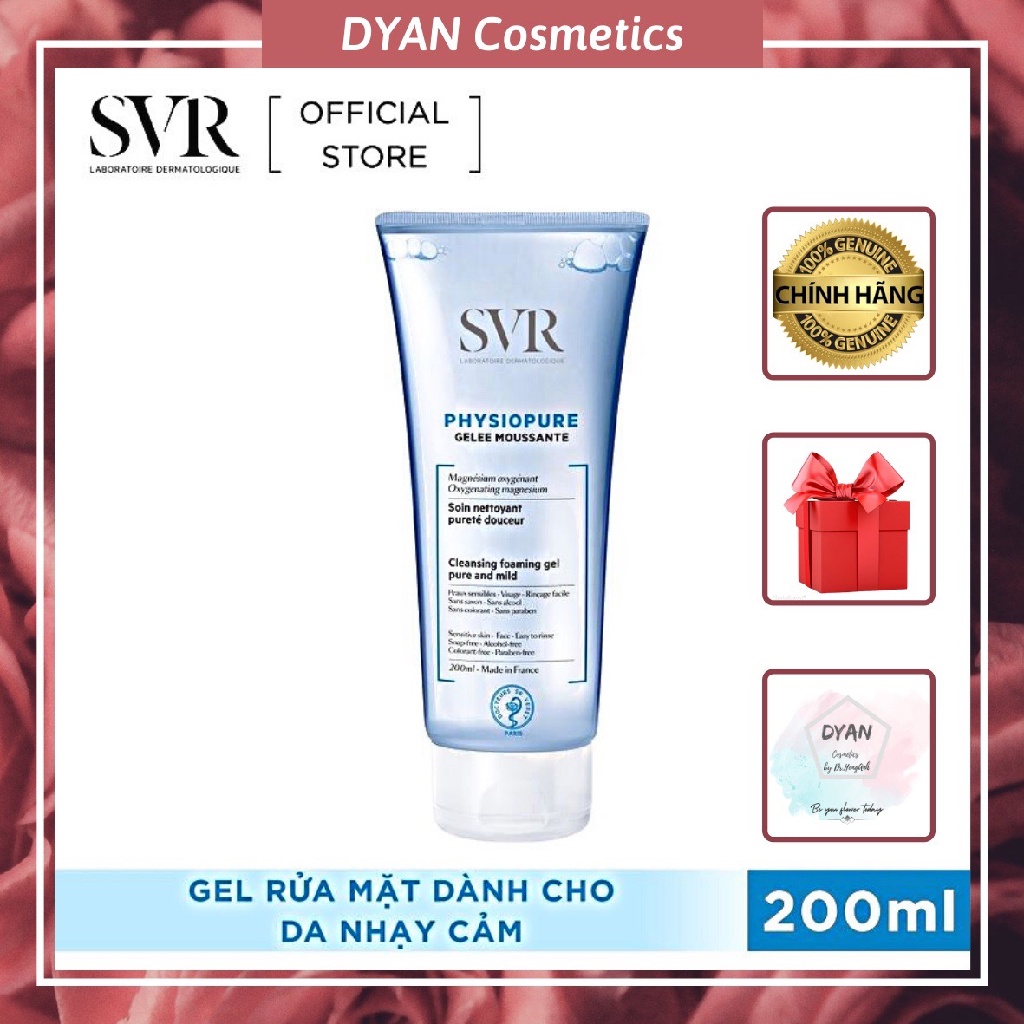 Sữa Rửa Mặt SVR Cho Da Nhạy Cảm - SVR PHYSIOPURE Gelee Moussante Gel Srm  200ml