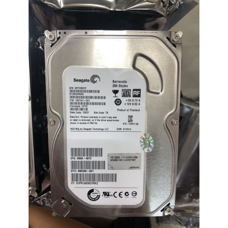 HDD PC 250GB Seagate Mới ổ cứng - Hỗ Trợ Sẵn Win chuẩn SATA