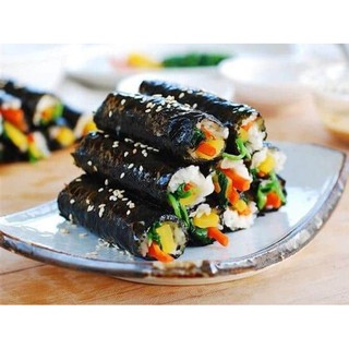 Rong biển hữu cơ lợi khuẩn cho bé ăn dặm Manjun 28 gói - Tạp hoá Mint