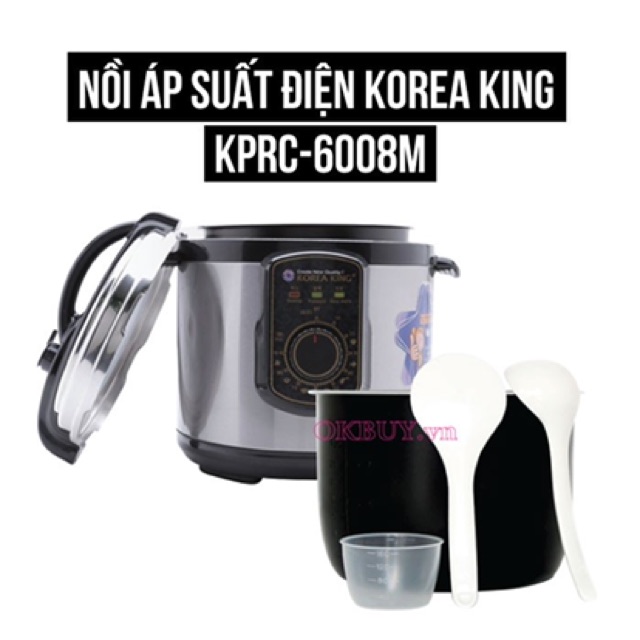 NỒI ÁP SUẤT KOREA KING KPRC-6008M CÔNG NGHỆ HÀN QUỐC