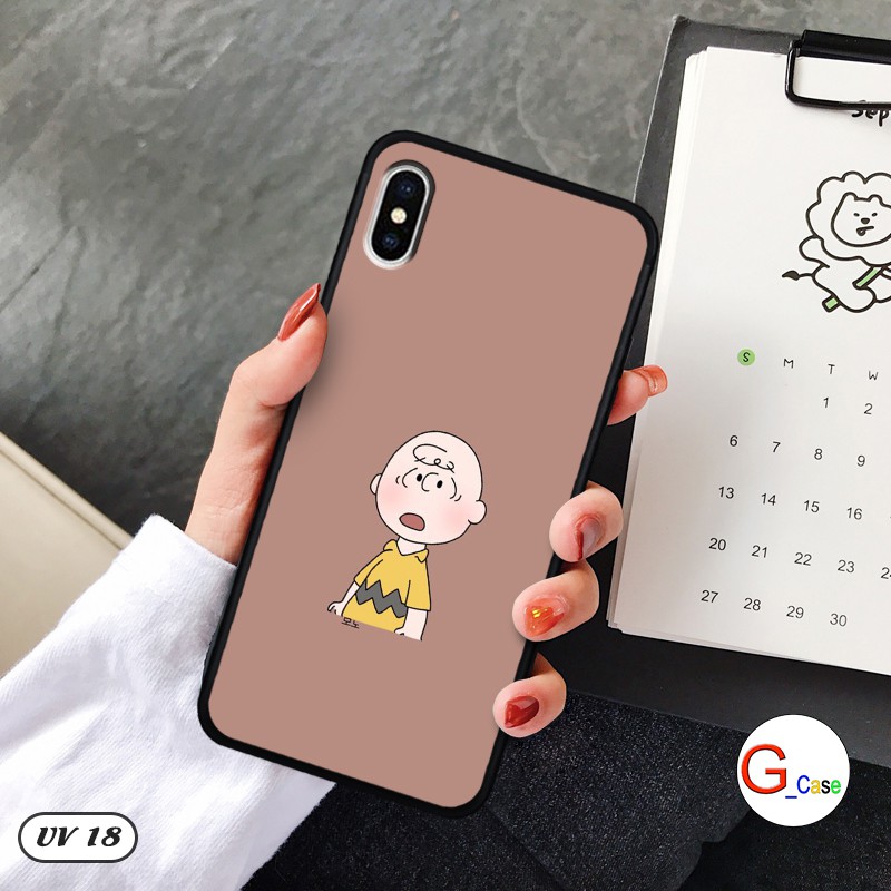 Ốp lưng iPhone X lưng nhám - ngộ nghĩnh