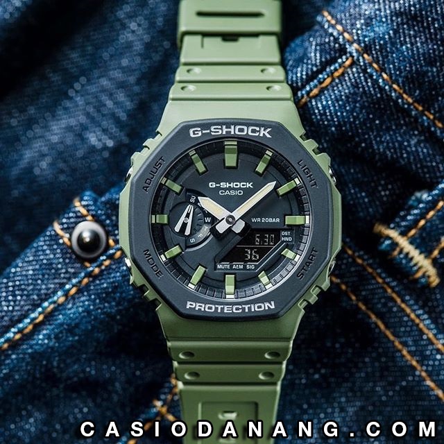 Đồng hồ nam dây nhựa Casio G-Shock chính hãng Anh Khuê GA-2110SU-3ADR