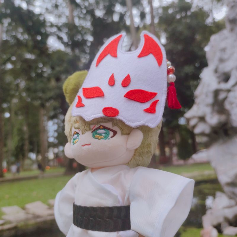 Mặt Nạ Cáo Bằng Vải Nỉ Dành Cho Doll 20CM 30CM