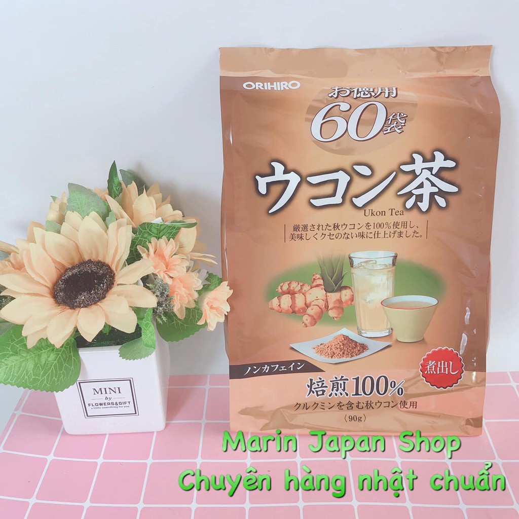 Trà nghệ Orihiro Ukon Tea 60 gói Nhật Bản
