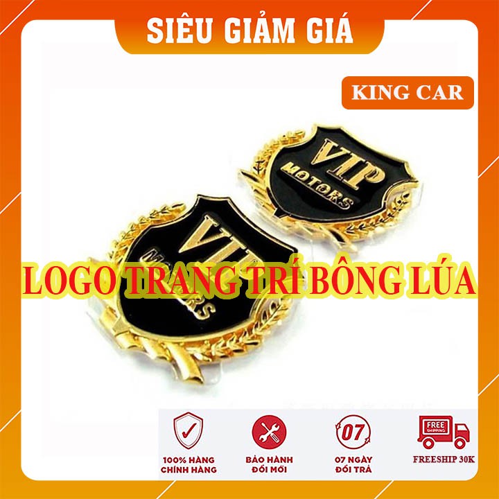 Decal trang trí, logo bông lúa trang trí xe ô tô (giá một đôi) - Shop KingCar