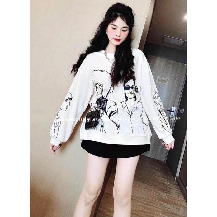 Áo Sweater Loang Nam Nữ Unisex Form Rộng Tay Dài Mặc Nhà Đi Chơi Thời Trang Ulzzang Hàn Quốc sẵn kho sll tại shop nhé .F