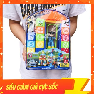Đồ Chơi Xếp Hình Viên Gạch 43 Chi Tiết Tăng Trí Thông Minh, Sáng Tạo, Khả Năng Học Hỏi Cho Bé