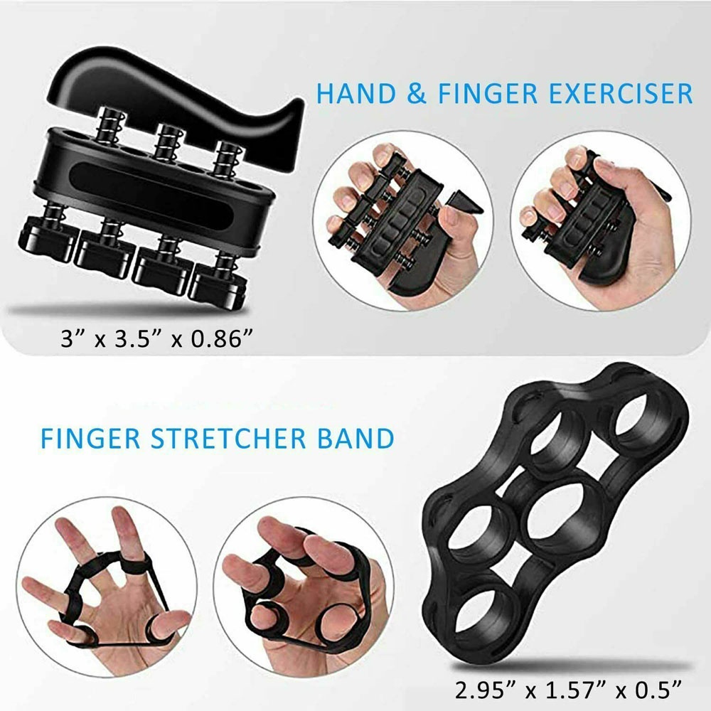 BERNARDO Forearm Fitness Equipments Finger Workout Kit Hand Grips Wrist Muscle Training Fitness Tool Strengthener R-Shape Strength Resistance Grip Kit/Multicolor