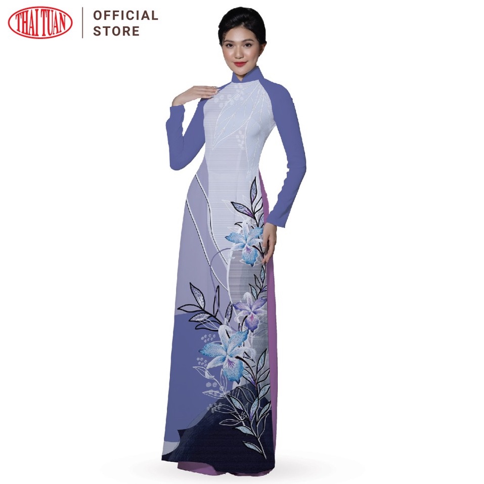Vải Áo Dài Nữ Thái Tuấn Hoa Văn In ASBR533315DQR