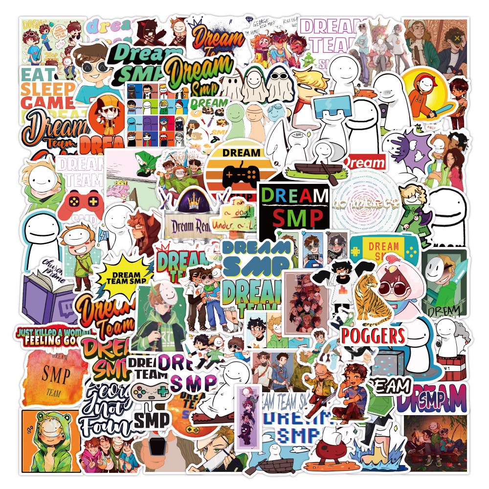 Set 100 / 50 / 25 / 10 Miếng Dán Trang Trí Vali / Laptop / Tủ Lạnh Họa Tiết Hoạt Hình Graffiti Chống Thấm Nước