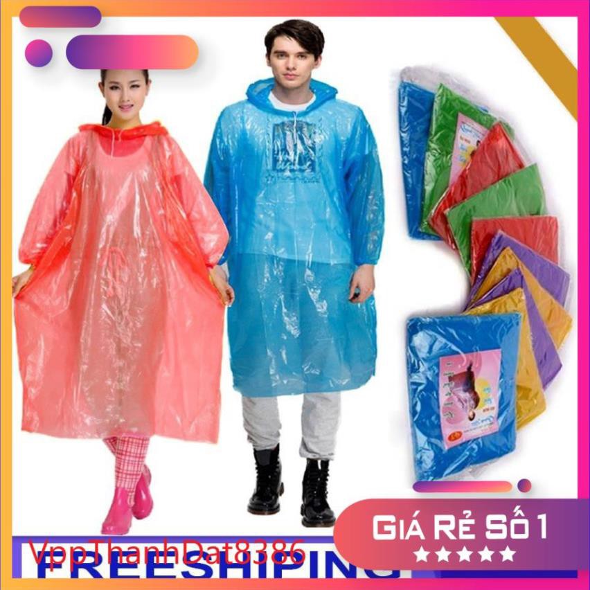 (Sale)  áo mưa 1 lần loại dai bóng cao cấp áo mưa tiện lợi