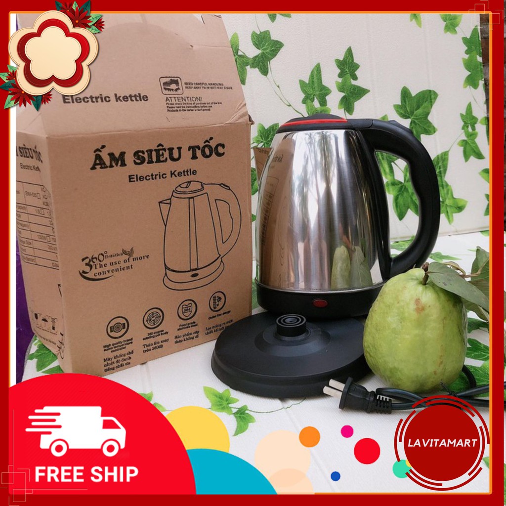 [ FREESHIP 50K ] - Ấm Siêu Tốc 1.8L Electric Kettle Chính Hãng - SIÊU BỀN