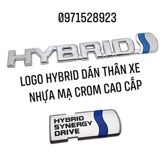 Logo HYBRID dán thân xe hàng cao cấp