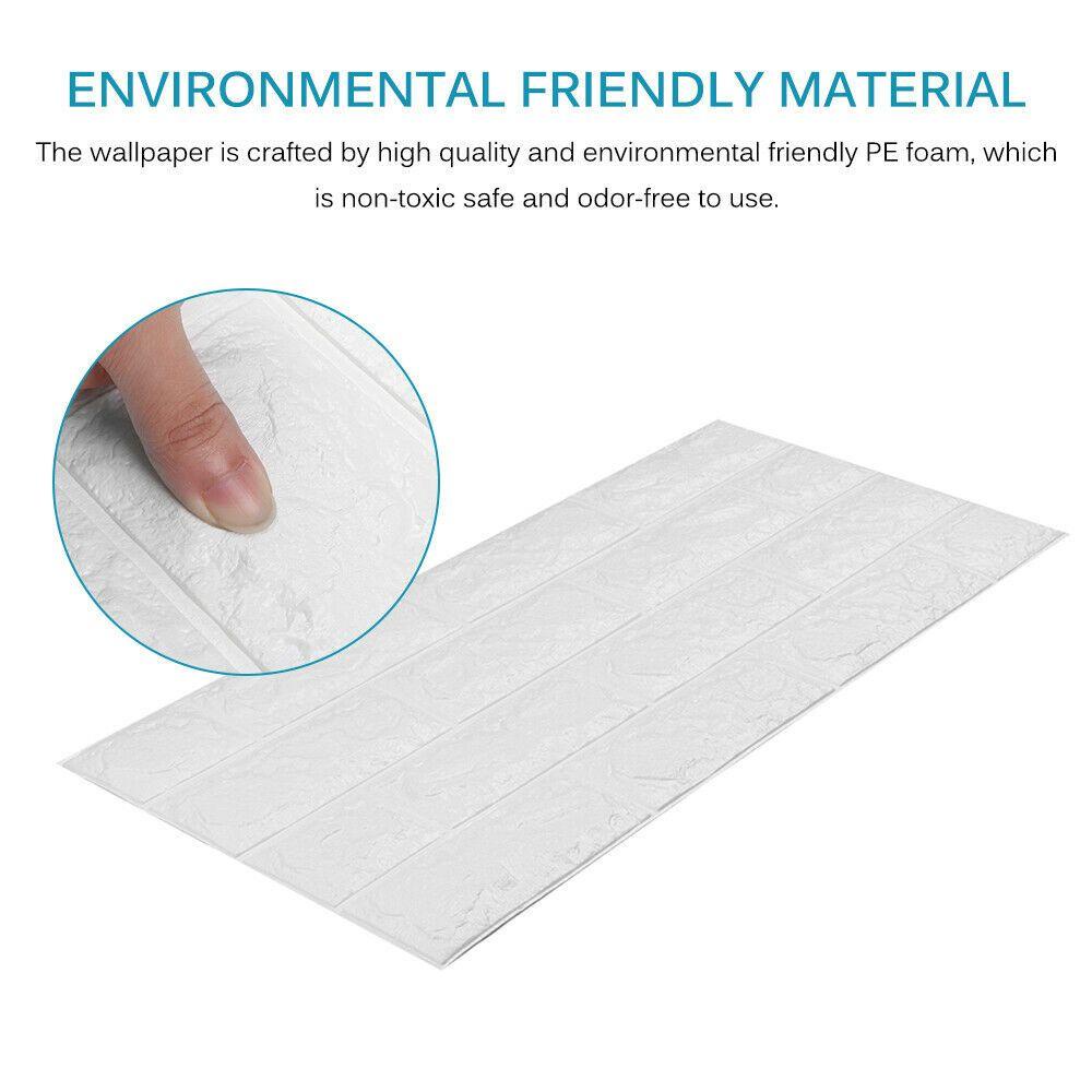 ESPO Bộ 10 Miếng Dán Tường 3D Bằng Xốp Chống Thấm Nước Kích Thước 38 * 35cm Trang Trí Nhà Cửa