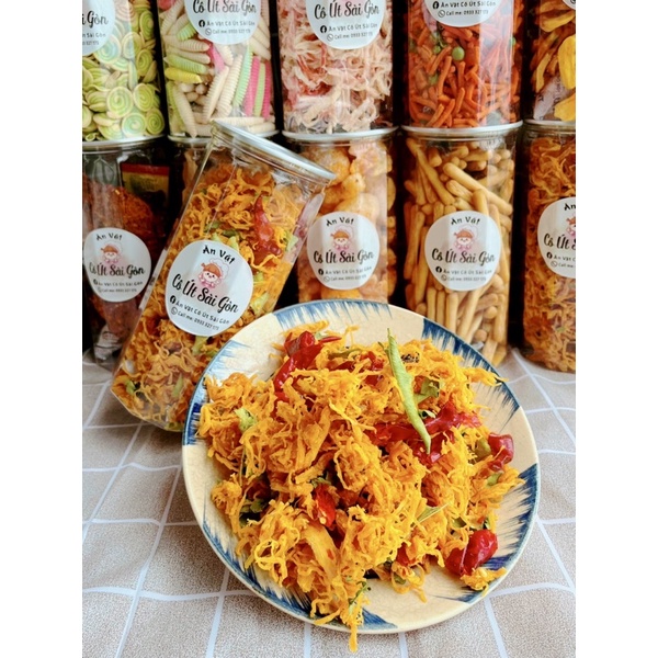 Khô gà lá chanh 300 gr