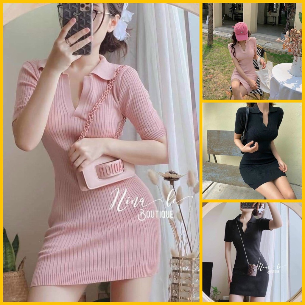 Đầm Body Thun Gân Có Cổ | Váy body - Đầm nữ sexy - D0052 | bear.story | BigBuy360 - bigbuy360.vn