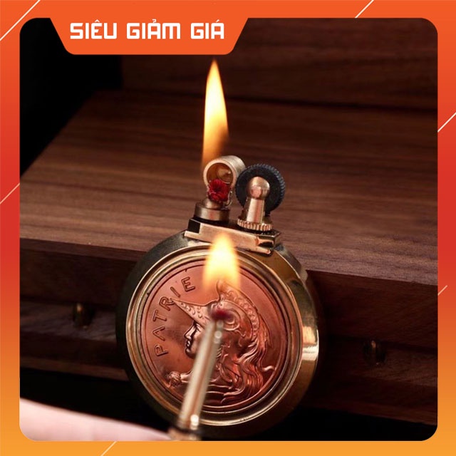 Phụ Kiện Nam Dã Ngoại 𝓗𝓸̣̂𝓹 𝓠𝓾𝓮̣𝓽 𝒃𝒂̣̂𝒕 𝒍𝒖̛̉𝒂 PATRIE Hình Đồng Xu Cá Tính Có 2 Kiểu Lấy Lửa Độc Đáo