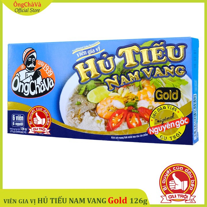Viên Gia Vị Hủ Tiếu Ông Chà Và Gold 126gr