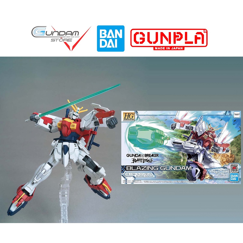 Mô Hình Lắp Ráp HG BLAZING Gundam Breaker Battlouge Bandai 1/144 HGBB Đồ Chơi Anime Nhật