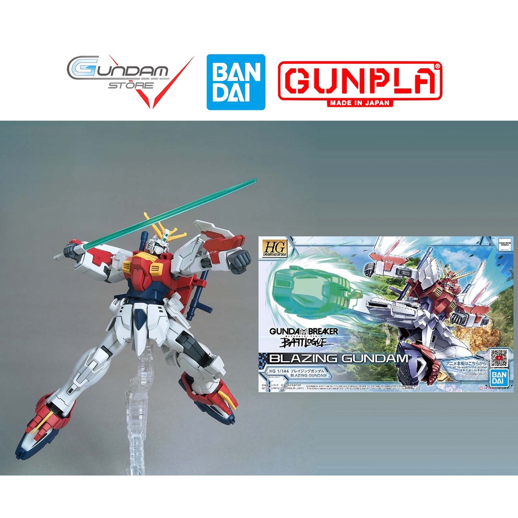 Mô Hình Lắp Ráp HG BLAZING Gundam Breaker Battlouge Bandai 1/144 HGBB Đồ Chơi Anime Nhật