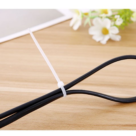 Set 100 dây thít nhựa buộc nhanh size 2,5x150mm MÀU ĐEN, dây rút nhựa buộc nhanh siêu tiện ích