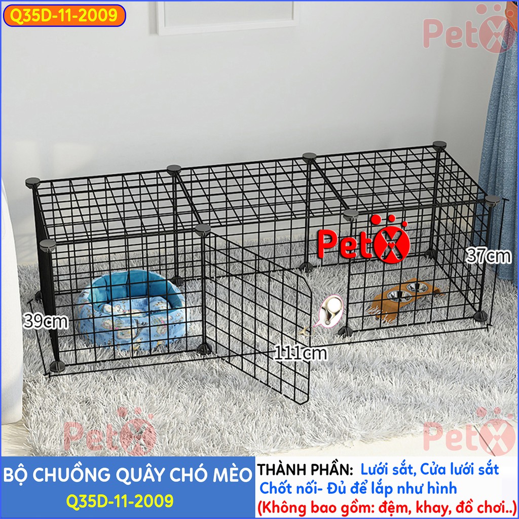 Quây chuồng chó mèo Petoka lắp ghép nuôi thú cưng sơn tĩnh điện giá rẻ-8