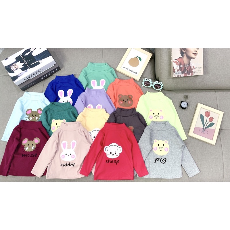 Combo 5 áo giữ nhiệt cổ 3 phân cho bé