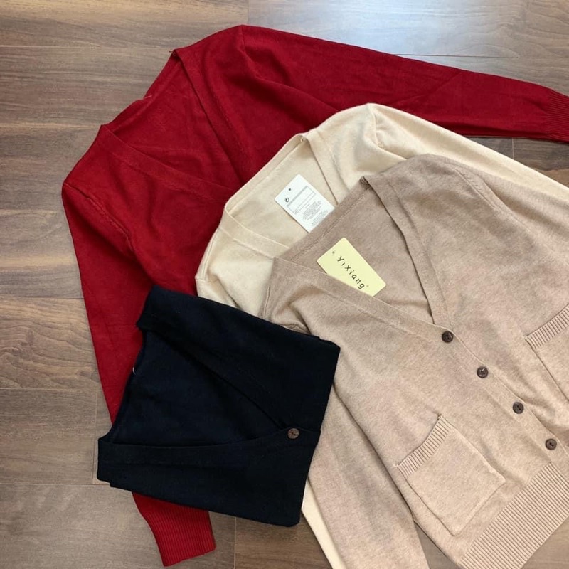 ÁO CADIGAN LEN MỊN DÀY DẶN CÓ TÚI - AK523 | BigBuy360 - bigbuy360.vn