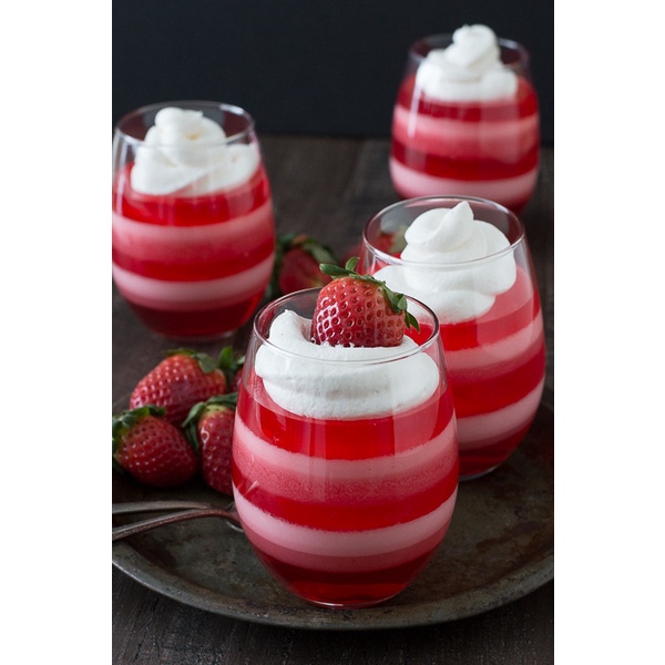 Bột Thạch Rau Câu Hương Dâu Dr. Oetker 90g