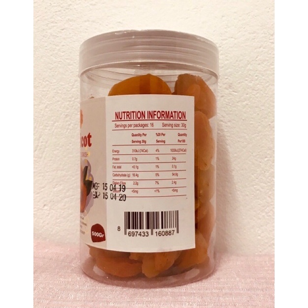 Mơ sấy dẻo Thổ Nhĩ Kỳ 500g