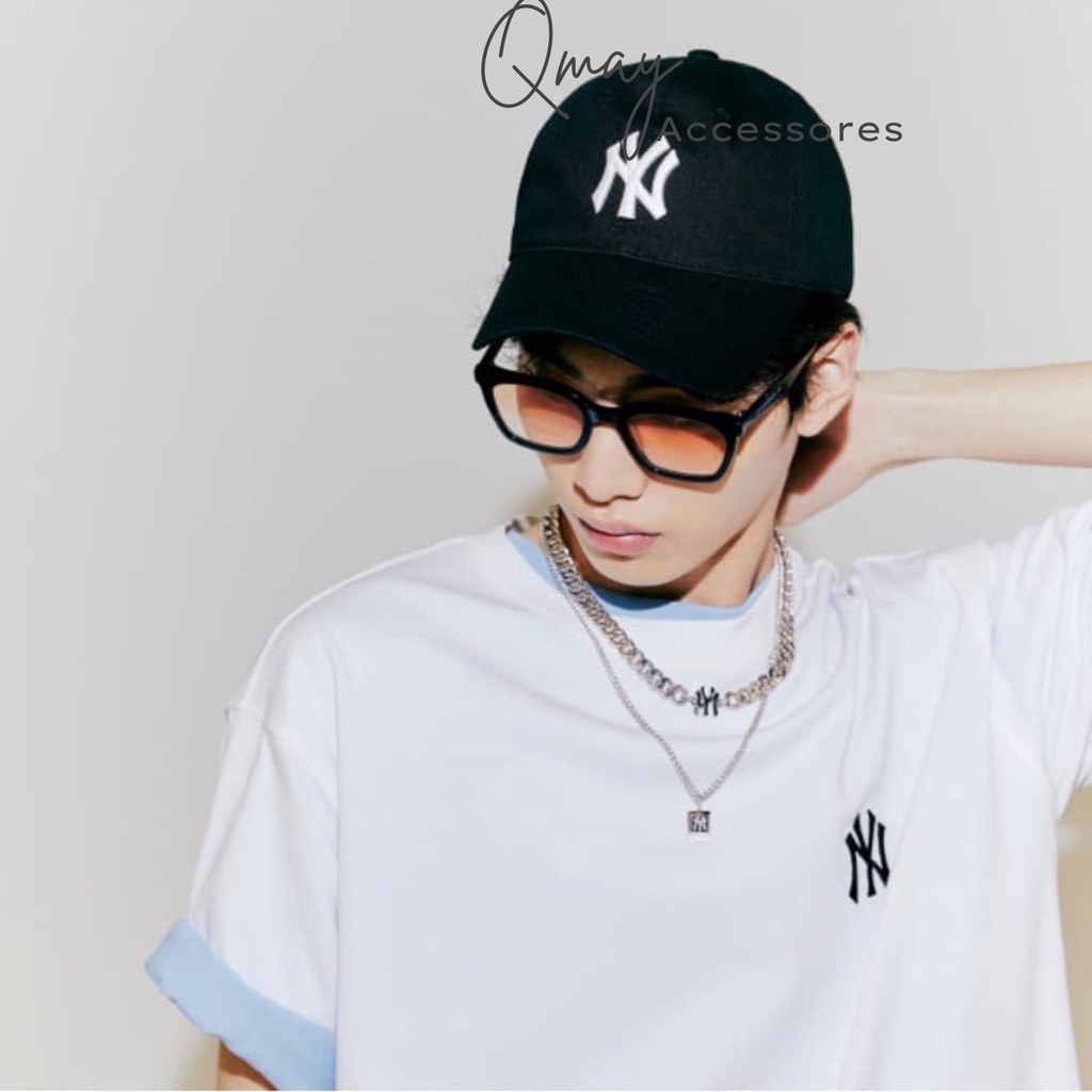 Mũ Nón Lưỡi Trai MLB Thêu Chữ NY Hàng Xuất Dư Cao Cấp Phong Cách Hàn Quốc Full Tem Tag Bao Bì