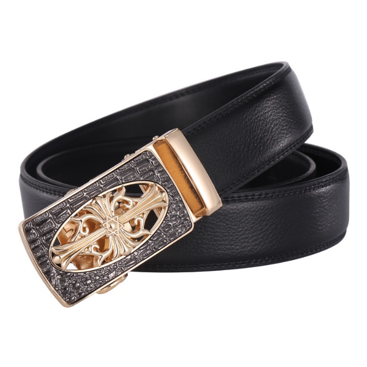 Thắt Lưng Nam Da Bò Họa Tiết Cây Thánh Giá Sang Trọng Lịch Lãm