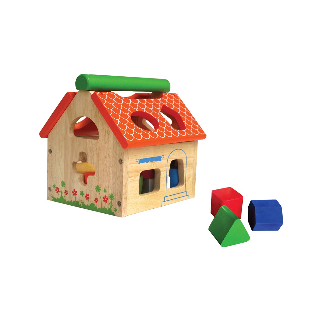 Đồ chơi gỗ Winwintoys - Nhà thả 12 khối