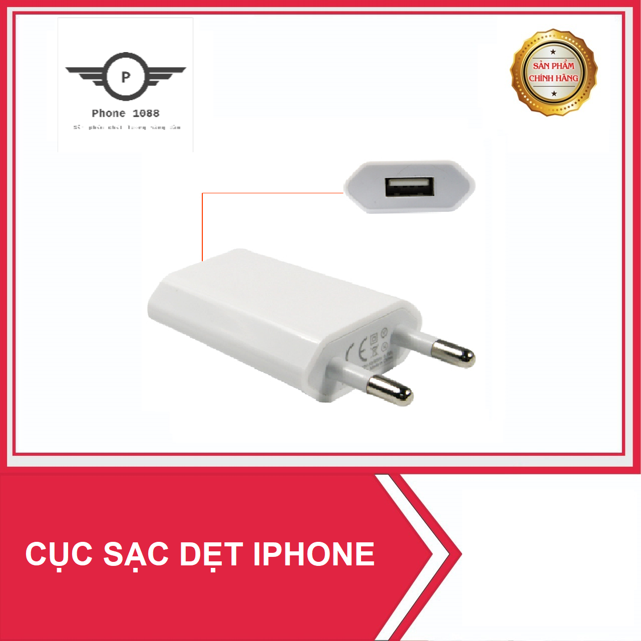 [DEAL SỐC] Cục sạc dẹt IPhone tương thích với IPhone 6/6plus, 7/7Plus, 8/8Plus, X, XR, XS,XSM