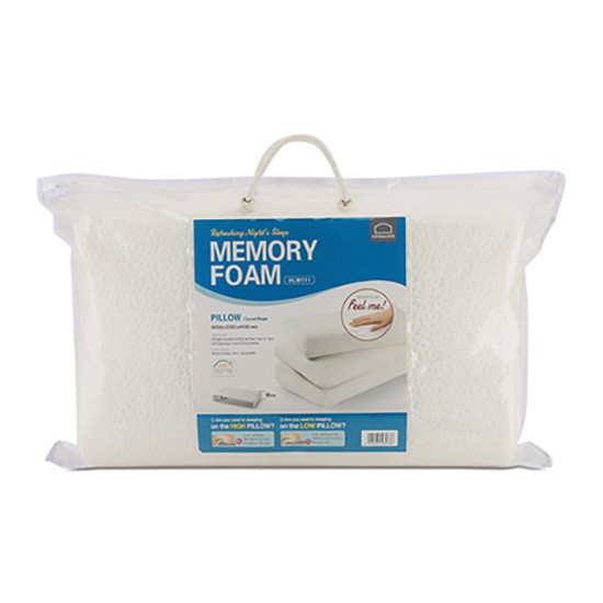 Gối Memory Foam 50D Hình Cong Lock&Lock HLW111 (50 x 30 cm)