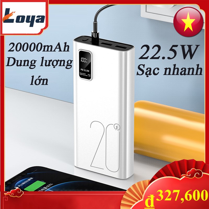 Sạc Dự Phòng 20000mah Sạc Dự Phòng Iphone Sạc Nhanh Pin Pin Dự Phòng 10000mah Fast Charge Power Bank Chính Hãng