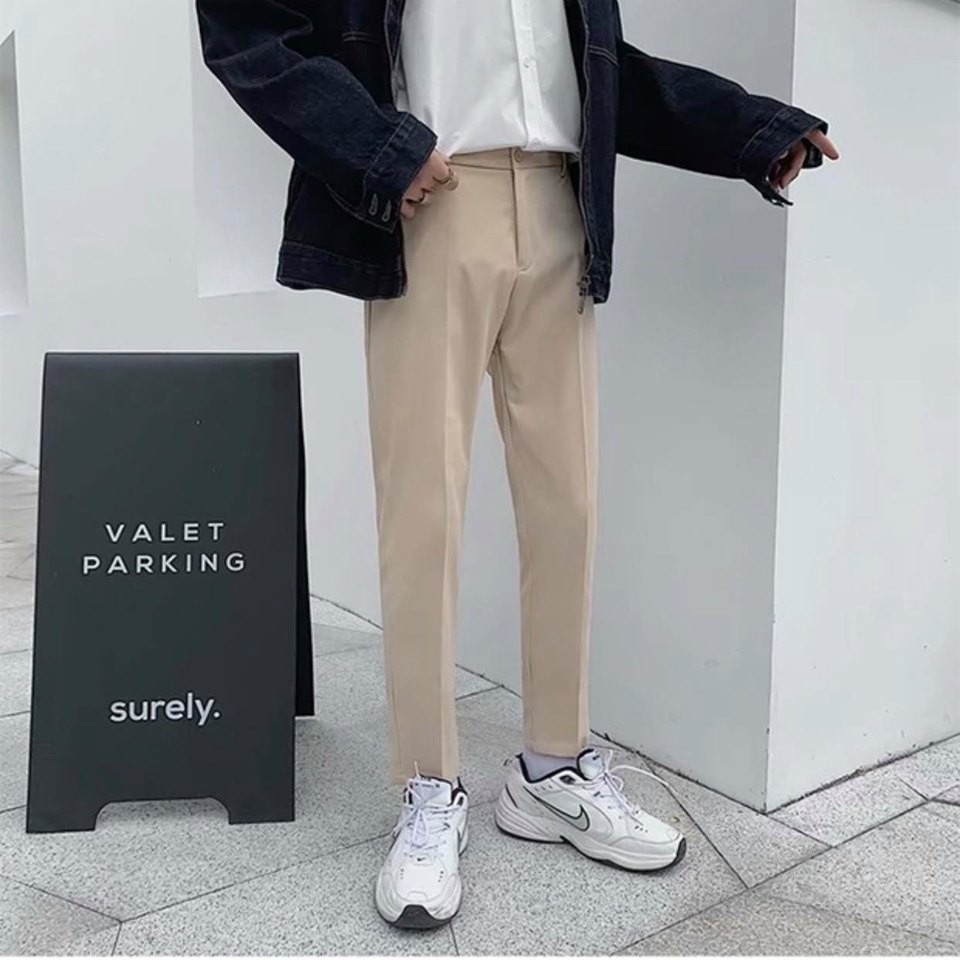 Quần baggy unisex nam nữ vải tây âu cao cấp phong cách hàn quốc form chuẩn ống suông dễ phối đồ | HD2000SHop | BigBuy360 - bigbuy360.vn