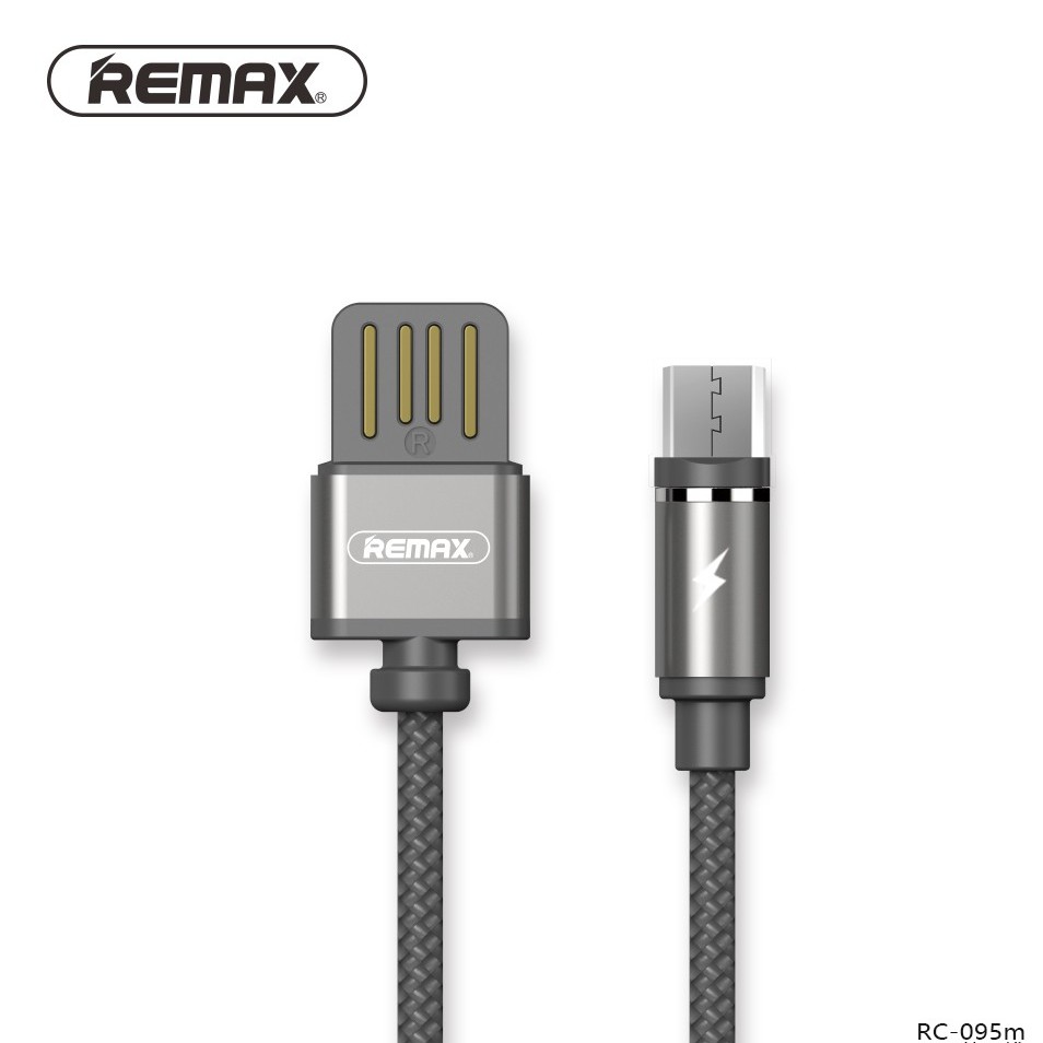 Cáp Micro USB nam châm Remax RC-095m ✓Sạc nhanh Android Chính Hãng ✓ Có Đèn LED - Thegioiphukien.vn