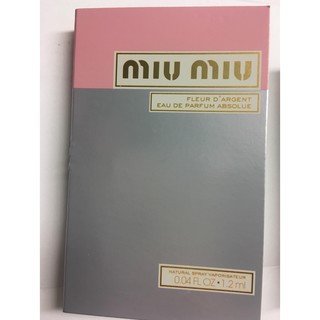 Mẫu thử nước hoa Nữ Miu Miu Fleur D’Argent 1.2ml