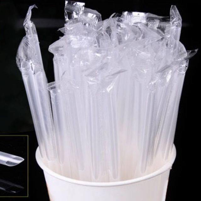 Ống Hút Bọc Màng Từng Ống (Sạch)